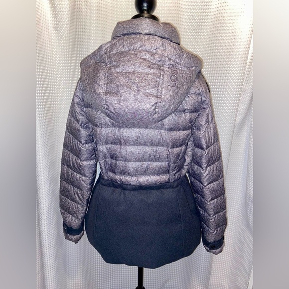 Women LOLË Nelly charcoal gray waterproof down filled Puffer Coat Sz Large - Picture 17 of 17